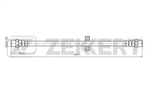 ШЛАНГ ТОРМОЗНОЙ AUDI 100 ZEKKERT BS-9053
