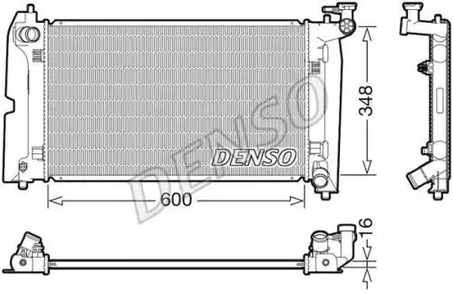 Радиатор системы охлаждения двигателя DENSO DRM50110