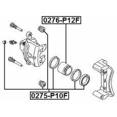 рем.к-т диск.торм.! d54 (Bendix)\ Nissan Primera <95 0275-P10F FEBEST