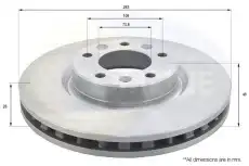 Тормозной диск COMLINE ADC2725V вентилируемый , передняя ось