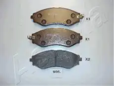Тормозные колодки дисковые ASHIKA 50-W0-005