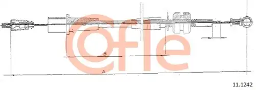Трос газа для автомобиля COFLE 11.1242