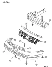 Решетка радиатора CHRYSLER 4630179