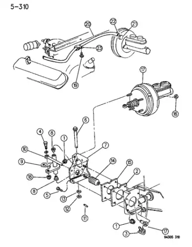 HALTERUNG BREMS 52008203 CHRYSLER