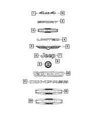 Эмблема JEEP 68370909AA CHRYSLER