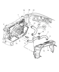 Патрубок радиатора верхний 52028810AM CHRYSLER