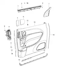 Ручка двери CHRYSLER 68248381AB