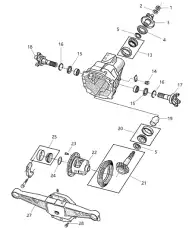 Подшипник дифференциала заднего моста 4864213 CHRYSLER
