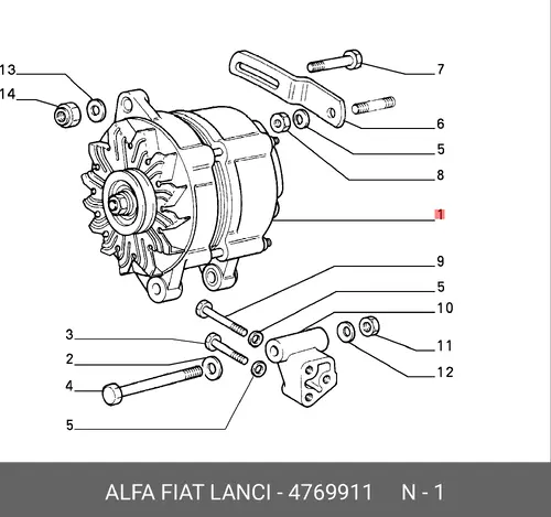 Генератор LANCIA 4769911