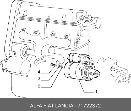 Стартер LANCIA 71722372