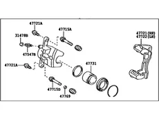 Суппорт тормозной TOYOTA / LEXUS 47730-12A10