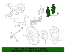 Тормозные колодки дисковые GMC 21018993