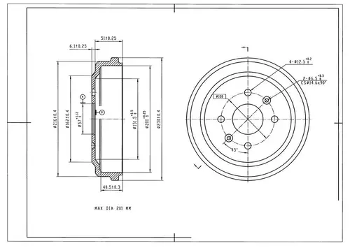 Тормозной барабан AVANTECH BR2507S