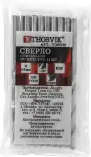 сверло спиральное по металлу! HSS, d3.5мм\ TDB035 THORVIK