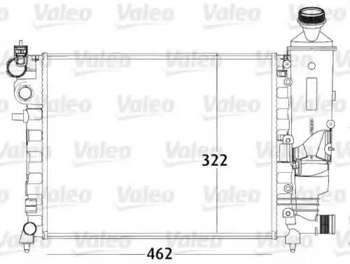 Радиатор системы охлаждения двигателя VALEO 731498