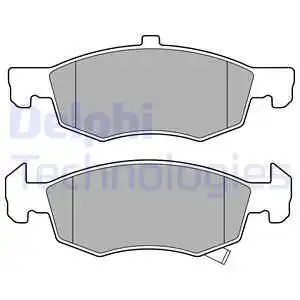 Тормозные колодки дисковые DELPHI LP3163