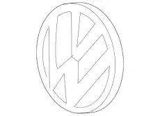 Эмблема vw 5K0853601EULM VAG