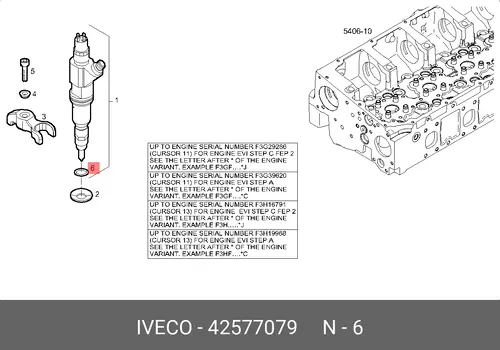 О-кольцо 42577079 IVECO