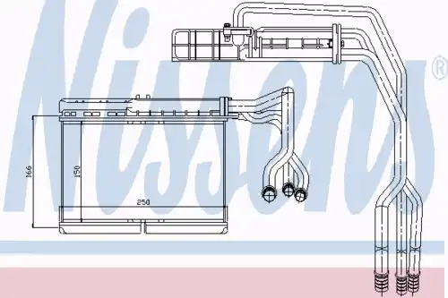 Радиатор печки NISSENS 70506