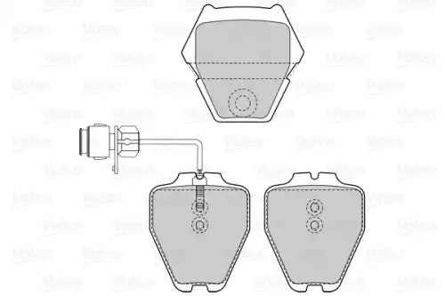 Тормозные колодки дисковые VALEO 601527