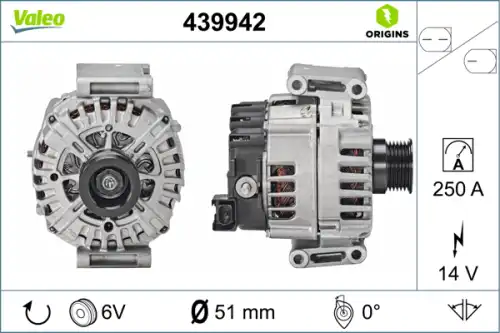 Генератор VALEO 439942
