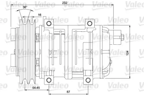 Компрессор, кондиционер 700868 VALEO