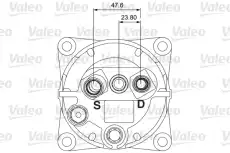Компрессор, кондиционер 700853 VALEO