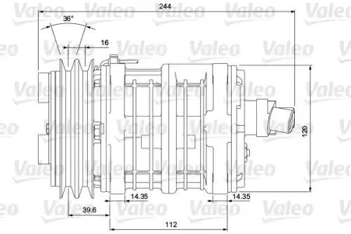 Компрессор, кондиционер 700853 VALEO
