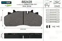 Тормозные колодки дисковые VALEO 882428