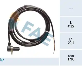 Датчик ABS FAE 78417