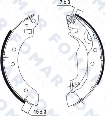 колодки FO0374 FOMAR