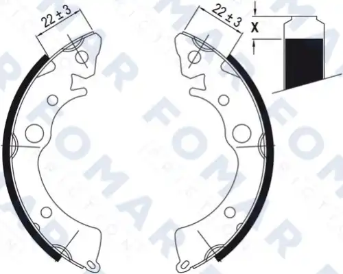 колодки FO0435 FOMAR