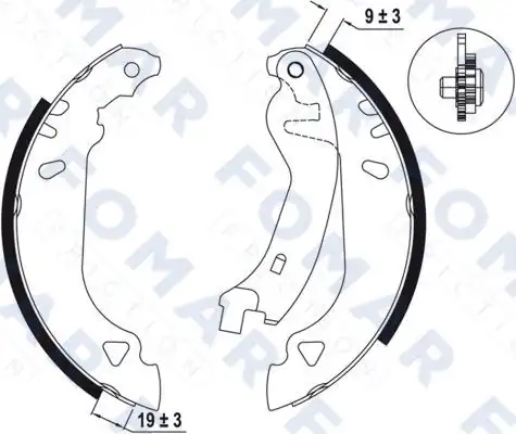 колодки FO0457 FOMAR