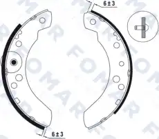 колодки FO0461 FOMAR