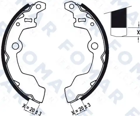 колодки FO0482 FOMAR