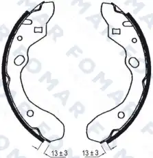 колодки FO0603 FOMAR