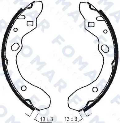 колодки FO0603 FOMAR
