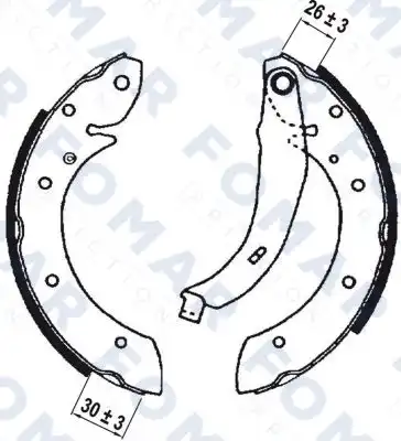 колодки FO9043 FOMAR