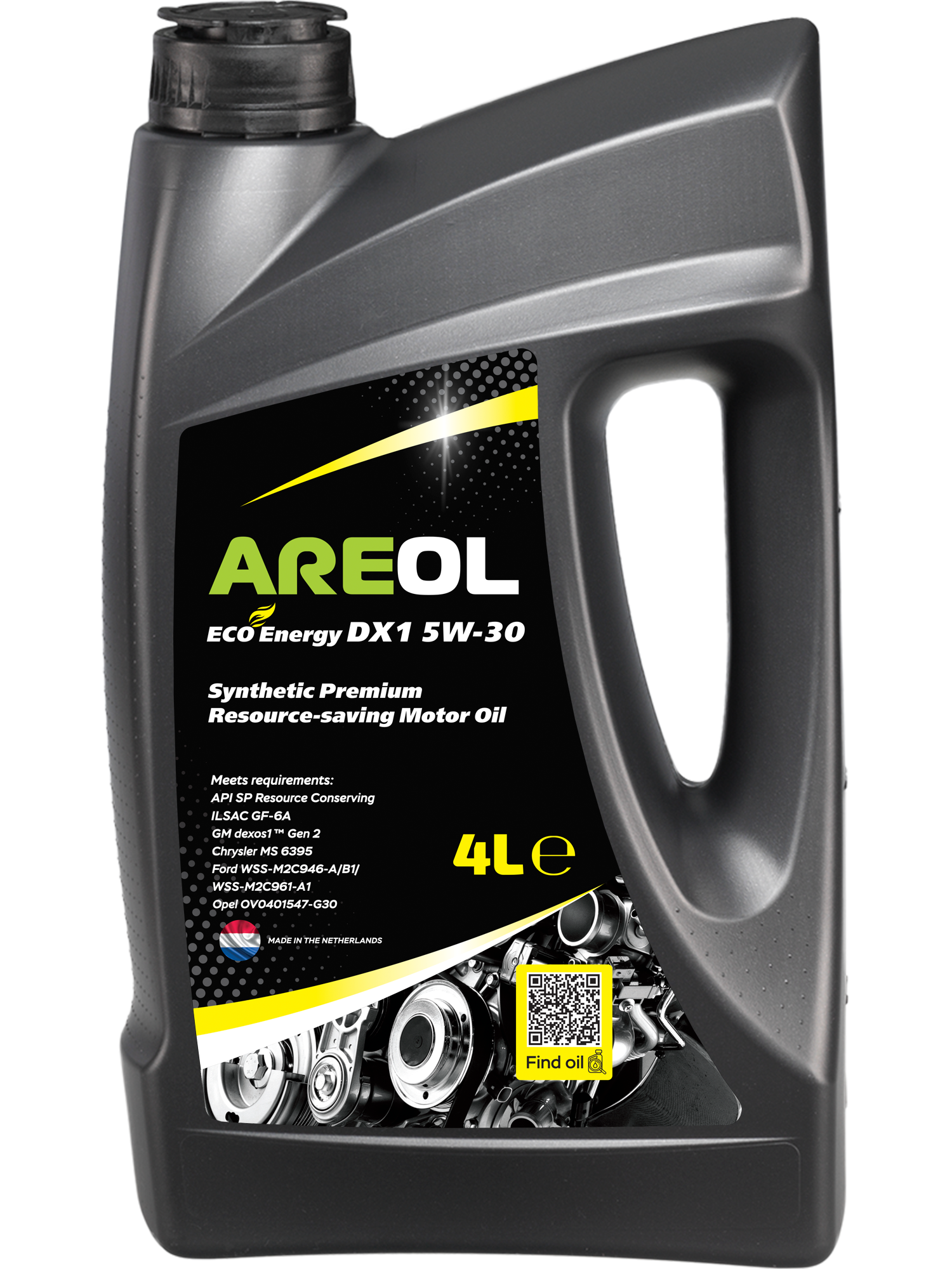 Моторное масло AREOL ECO Energy DX1 5W30AR073 5W30 синтетическое 4 л