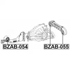 сайлентблок опоры дифференциала!\ MB GL/ML-Class 11> BZAB-054 FEBEST