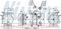 Компрессор кондиционера 890573 NISSENS