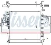Радиатор кондиционера (конденсатор) NISSENS 606555
