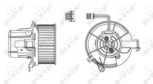 Вентилятор отопителя NRF 34162