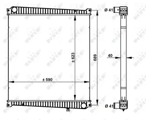 Радиатор кондиционера (конденсатор) NRF 59212