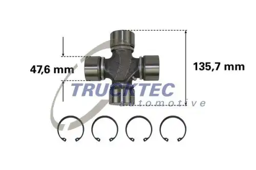 Крестовина кардана TRUCKTEC 05.34.008