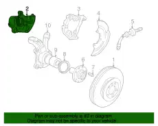 Суппорт тормозной VAG 7M3615123