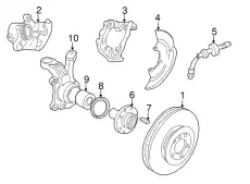 Суппорт тормозной VAG 7M3615123