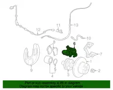 Суппорт тормозной VAG 8N0615424C