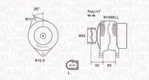 Генератор MAGNETI MARELLI 063731837010