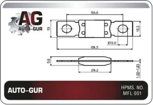  ПРЕДОХРАНИТЕЛИ AGFG80A AUTO-GUR